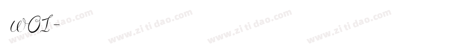 苍洱木兮体 w01字体转换